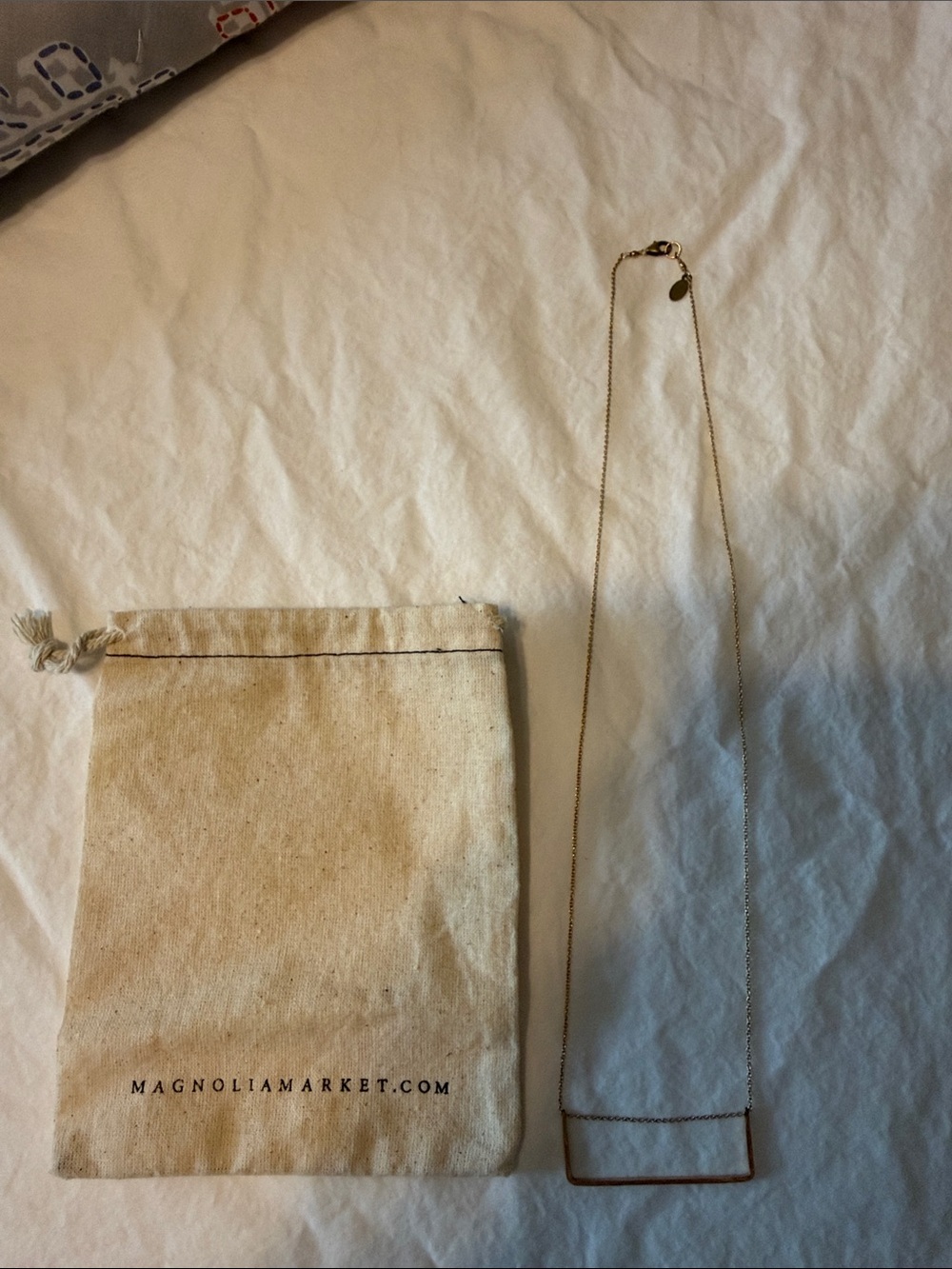 Magnolia Gold-Tone Bar Necklace